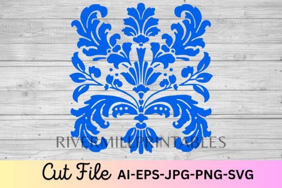 Decorative Floral Ornament SVG for Graphics & Crafts
