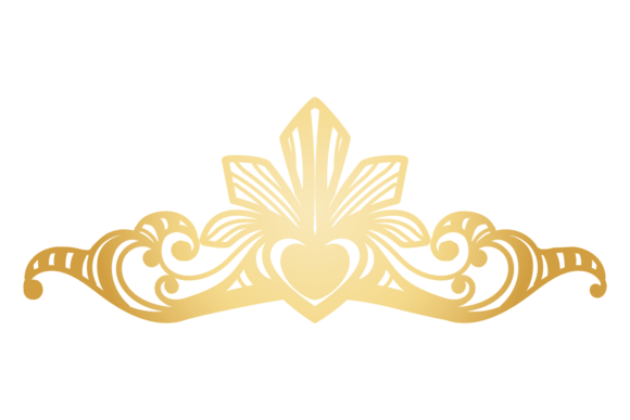 Decorative Ornate Element for Wedding Ca Graphics