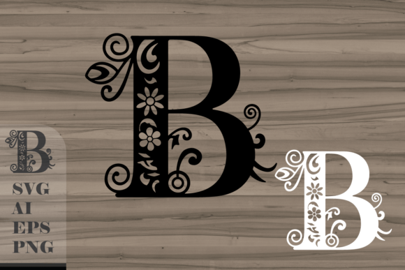 Floral Decorative Letter B: Graphics & Crafts Review