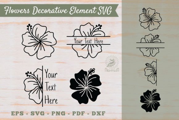 Flowers Decorative Element SVG 5: Graphics for Crafts