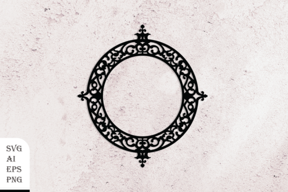 Frame with Decorative Elements: Graphics & Crafts
