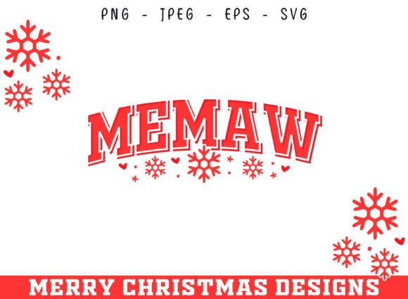 Memaw Christmas Decorative SVG Design Review