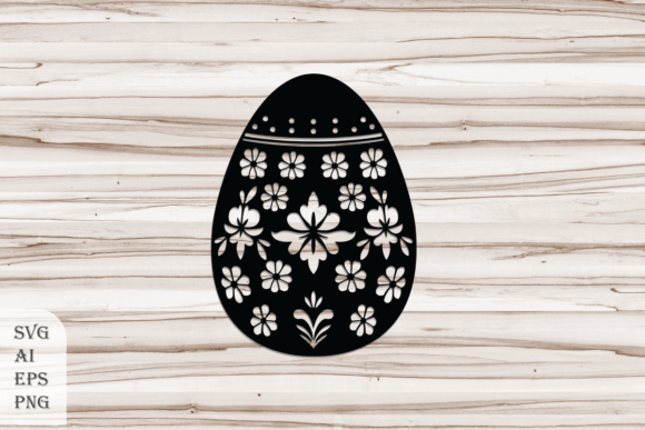 Nice Decorative Easter Egg Graphics for Crafts
